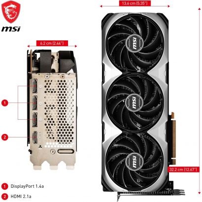 Carte Graphique MSI GeForce RTX™ 4090 VENTUS 3X 24G OC (912-V510-409)