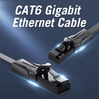 Flat Cat.6 UTP Patch Cable...