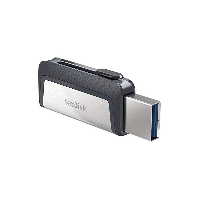 Clé USB de type C, clé USB U deux-en-un USB3.0 (port USB + type C), clé USB  de type C (64G) argent 